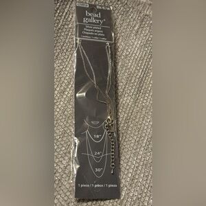 Halcraft Bead Gallery silver-plated 18-inch necklace chain